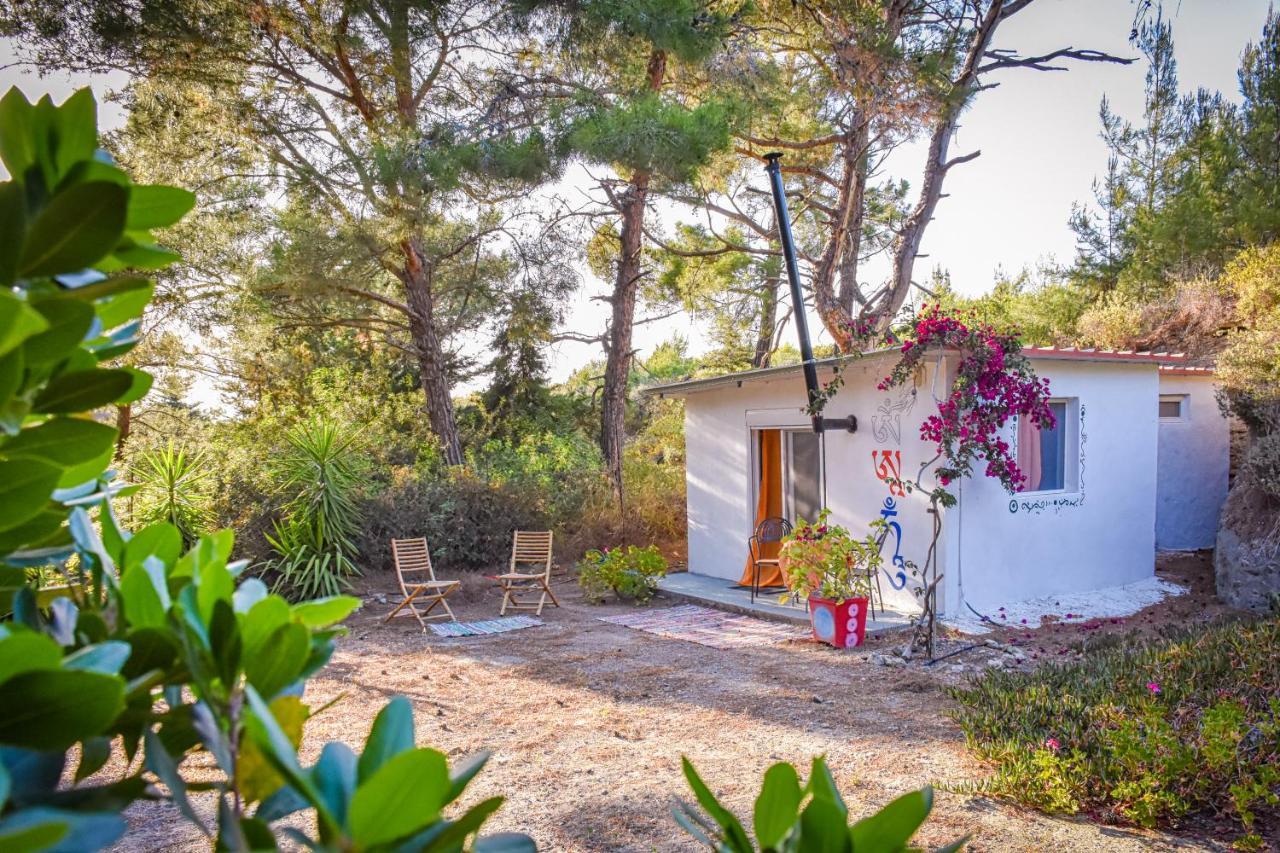 Drolma Ling Nature Cabins Theológos Dış mekan fotoğraf