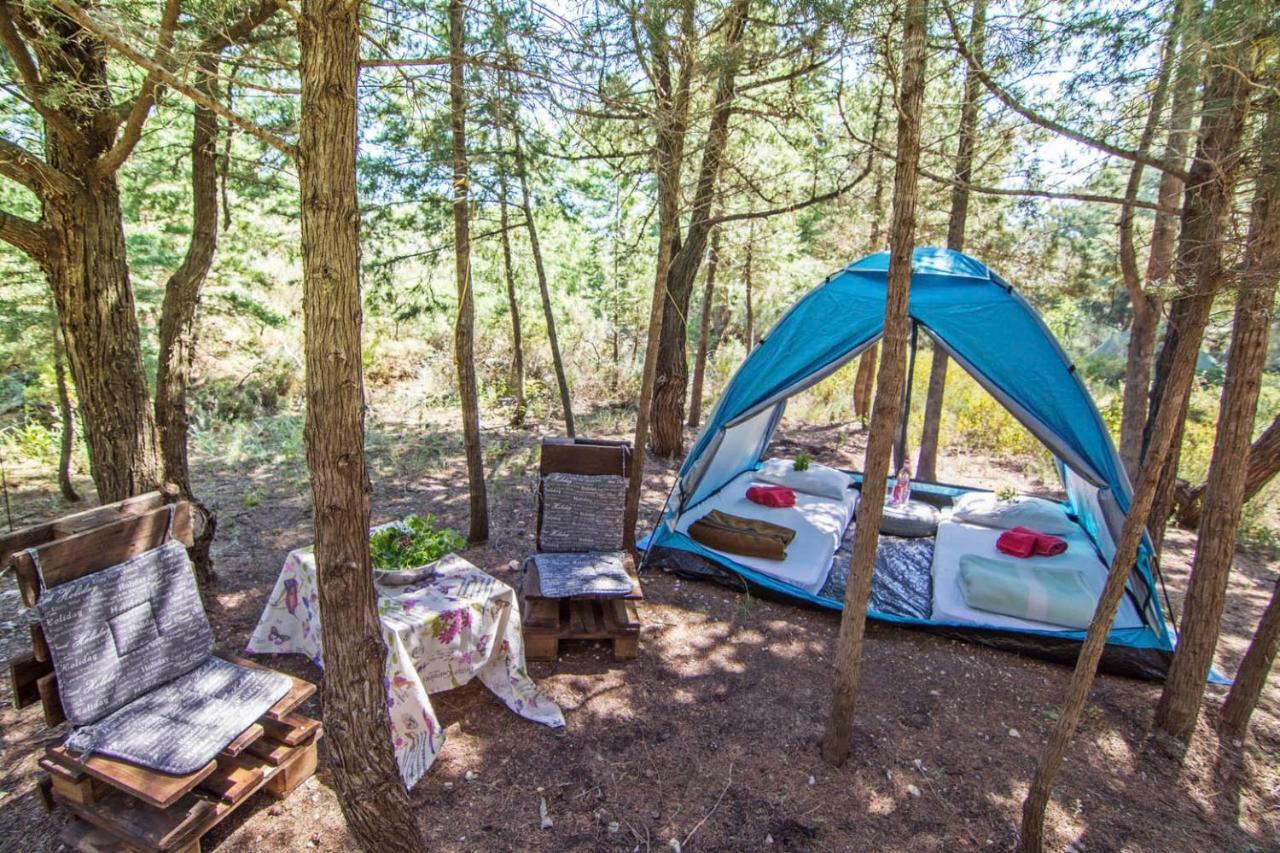 Drolma Ling Nature Cabins Theológos Dış mekan fotoğraf